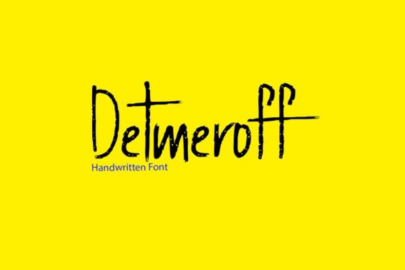 Detmeroff: A Distinctive Brush Typeface for Editorial Personality