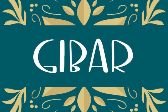 Gibar Font: A Playful Modern Display Typeface for Editorial Projects