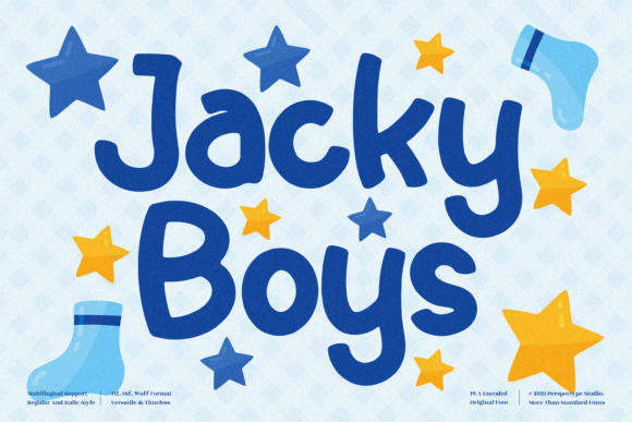Jacky Boys Font: A Bubbly Display Typeface for Joyful Digital Design