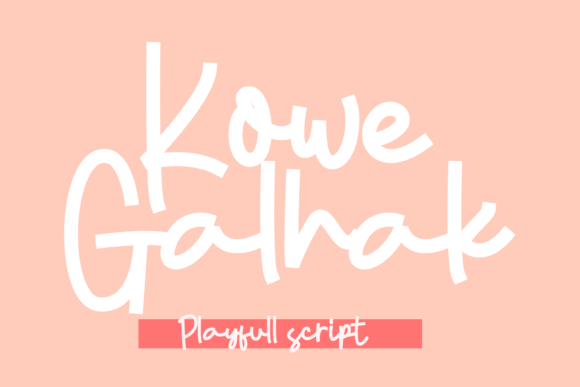 Kowe Galhak: A Display Font for Editorial Personality