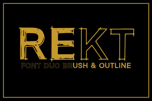 Rekt: The Bold Display Font Designed for Crafting Success