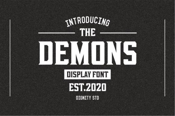 Reviewing Demons: A Bold Display Font for Standout Branding