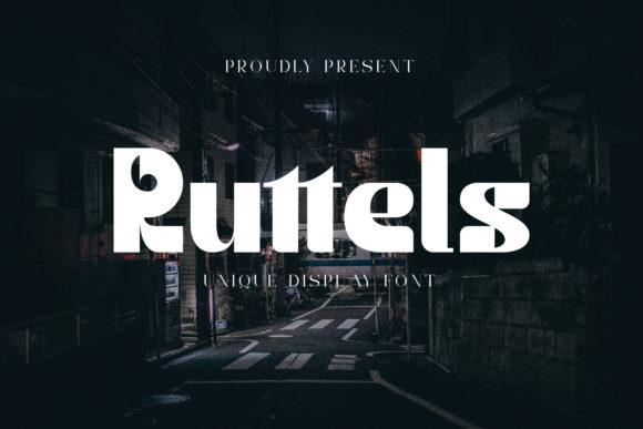 Ruttels: A Bold Display Font for Distinctive Digital Design