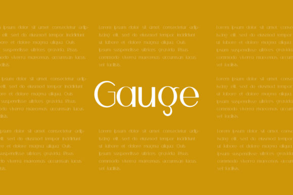 Setting a Visual Tone with the Gauge Typeface