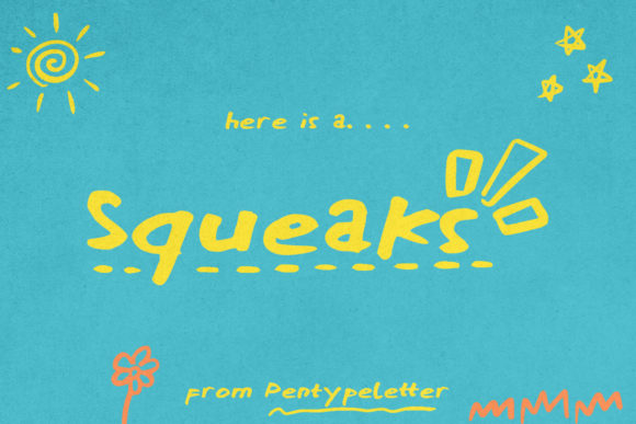 Squeaks: A Quirky and Friendly Display Font for Editorial Design