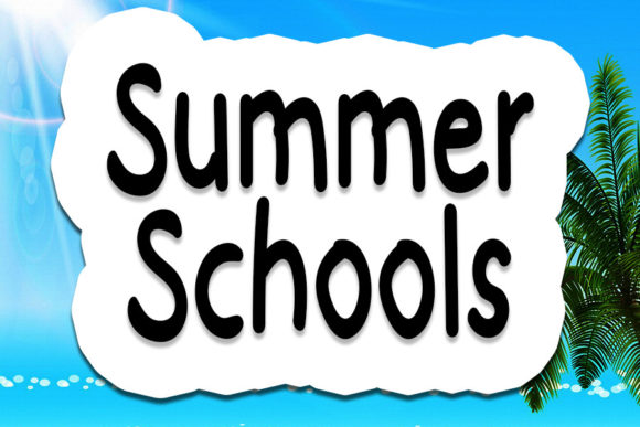Summer Schools: The Friendly Display Font for Digital Connection