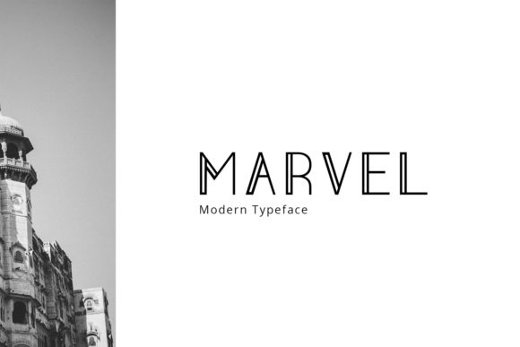 The Marvel Font: A Modern Typeface for Crafts and Products
