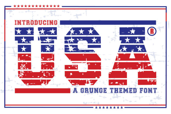 Usa Grunge: The Bold Display Font for Crafters and Creators