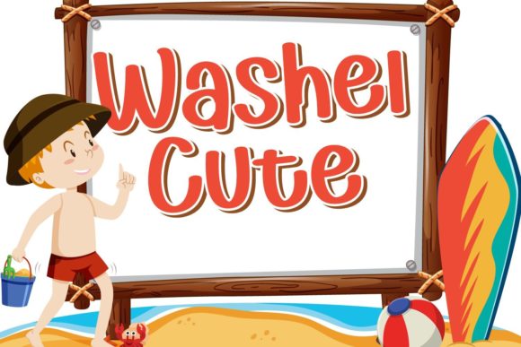 Washel Cute: A Friendly Display Font for Editorial Design