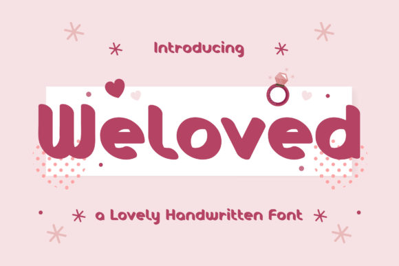 Weloved: A Warm and Friendly Display Font for Creative Websites